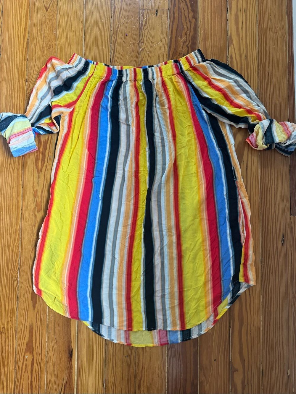 Red Carter Striped Dress/Tunic